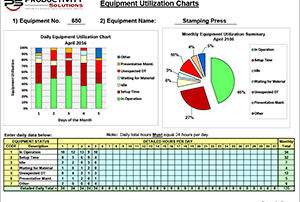 Equipment Utilization Tracking Chart